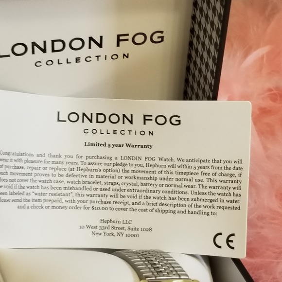 London Fog Wembley Two Tone Bracelet Watch New in Original Box with Tags - Picture 16 of 16